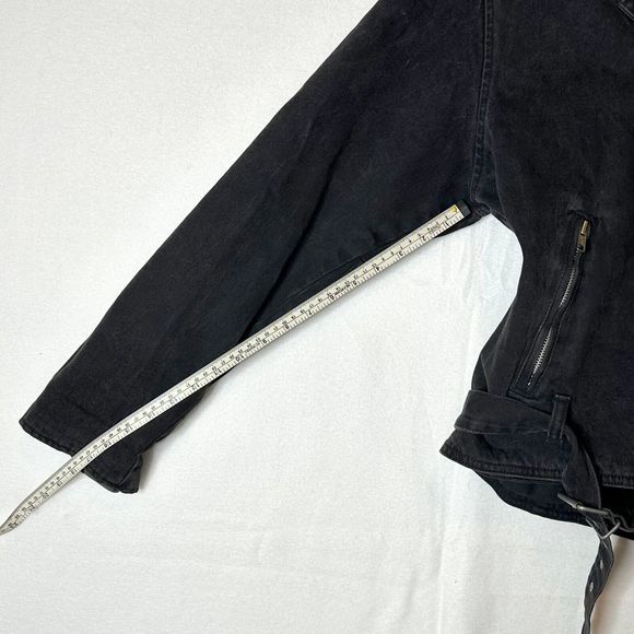 Womens Harley Davidson Jacket Angled Zipper Front Vintage See Photos for size - Picture 13 of 15